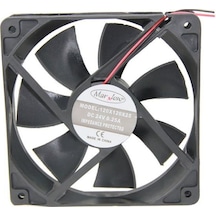 120X120X25Mm 12Cm 24V Dc Fan 0.25A 2P 2 Uçlu