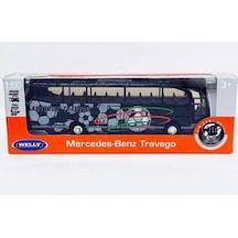 Welly 1 60 Diecast Mercedes Benz Travego Model Otobüs Siyah 52590