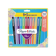 Paper Mate Flair Fiber Uçlu Kalem M Uç 12li Bls Pm-2217772 Çok Renkli