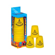 Orijinal Cup Stacks Bardak Oyunu - Speed Cup - Hızlı Bardaklar Oyunu - Hızlı Bardak Oyunu - Sarı