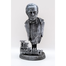 Godfather Büst Gümüş Eskitme Efsane Detaylar 10 Cm