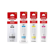 Canon Gı-41  4 Renk Mürekkep Seti Siyah, Mavi, Kırmızı, Sarı - G2420 G2460 G3420 G3460 G1420 Uyumlu