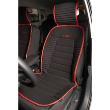 Volkswagen Passat B7 Lüx Oto Koltuk Minderi Ön 2'li Set Siyah Kırmızı Fs