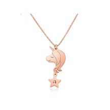 Ponny Harfli Gümüş Kolye - Rose Rose Gold