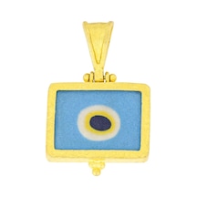 Nazar Boncuklu Altın Göz Kolye Ucu T003920