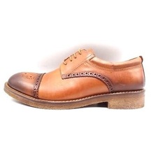 King Shoes Kışlık Oxford Model Au03 Taba Ayakkabı