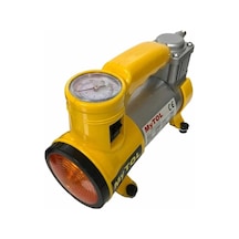 Işıklı Mini Araç Hava Kompresörü Metal Gövde 12v
