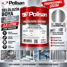 Polisan Selülozik Boya Parlak Alüminyum 2,5 Litre Yeni Versiyon