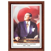Atatürk Portresi Lamine Çerçeve İnter Pano 35 x 50CM