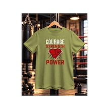 Segungear Csp Erkek Regular Fit Baskılı Spor Tişört Haki - 933519338 Haki
