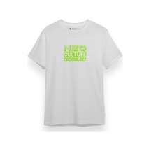 Nct Neo Culture Technology Letter Logo Beyaz Kısa Kol Erkek Tshirt 001