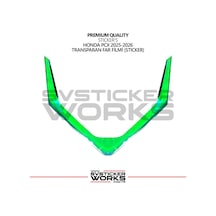 Honda Pcx 2025-2026 Yeşil Far Filmi Etiket Sticker Modeli Ön Far