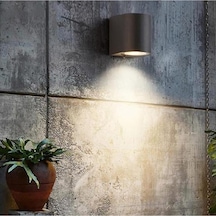 Tek Yönlü Iç - Dış Mekan Dekoratif Aplik 8 Renk Seçenekli Beyaz