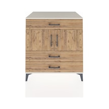 Kronos Şifonyer 2 Raflı 3 Çekmeceli 2 Kapaklı 88x59x96 Aytaşı-çam Aytası