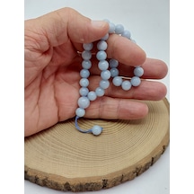 Akuamarin Taşı 33lük Özel Tasarım Tesbih 8mm 8168 Çok Renkli