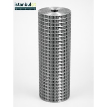 İstanbul Çit Metal Galvaniz Puntalı Tel 0,80 Mm 10x10 Mm Göz Aralığı Kaynaklı Bahçe Çiti Ve Kafes Teli