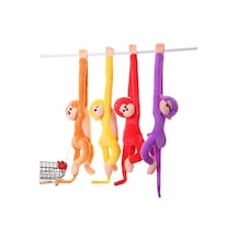 Elleri Yapışan Oyun Ve Uyku Arkadaşı Peluş Maymun Oyuncak Sarılan Maymun Karışık