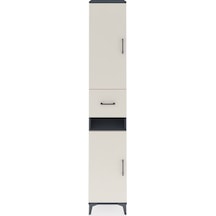 Hyperion Dolap 5 Raflı Tek Çekmeceli 2 Kapaklı 44x44x243 Antr... Antrasit