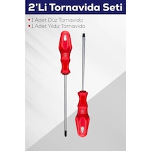 2 Li Tornavida Seti 5x100 Düz Ve Yıldız Tornavida