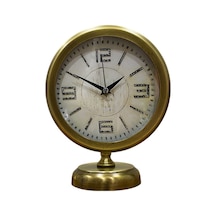 Büro Ev Ofis Hediyesi İçin 20x25cm Vintage Dekor Metal Masa Saati Diğer