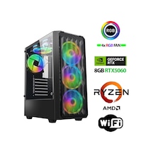 Xaser Velox X470 R5 7600 32 GB 1 TB SSD 8 GB RTX5060 Free Dos Masaüstü Oyuncu Bilgisayar