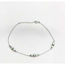 Oriental Kuyumculuk Jewellery Sade İnce Gümüş Bileklik Beyaz