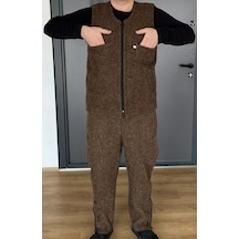 Keçe Alt-üst Takım Kahverengi