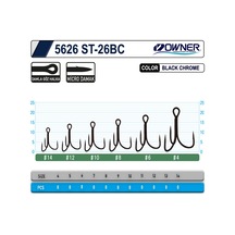 Owner 5626 St-26 Black Chrome Çarpma İğne 8