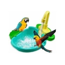 1 Adet Otomatik Papağan Küvet Yüzme Havuzu Musluğu Papağan Çok Renkli