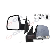 Gva Dış Dikiz Aynası Sol Doblo 11 Elektrikli+sinyalli+astarlı+tek Camlı+konveks 6 Fiş Vm-668ehpl