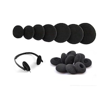 10 Adet Kulaklıklar İçin Sünger Kulak Yastıkları Yedek Yastıklar 60mm Siyah