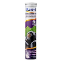 Lunavit Kara Mürver Vitamin C Ve Çinko 20 Efervesan Tablet