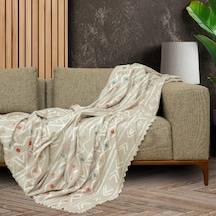Latuda Concept SoftMicro Etnik ve Zikzak Desenli Boho Koltuk Örtüsü , Kanepe Örtüsü , Koltuk Şalı 130 x 180 CM