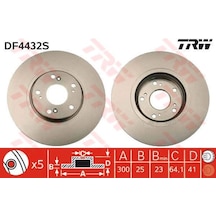 Trw Df4432s On Fren Dısk Aynası Havalı Honda Accord Vııı 202 Cdtı 204 03-08 300x5