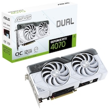 Asus NVIDIA GeForce RTX 4070 Dual White OC Edition DUAL-RTX4070-O12G-WHITE 12 GB GDDR6X 192 Bit Ekran Kartı