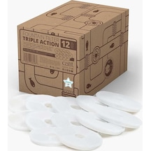 Catit Triple Action Filtre, 3 Kat Etkili Yedek Filtre, Çeşme Filtresi, 12'li Paket Diğer