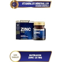 Nutraxin Zinc Sulphate - Çinko Takviyesi 15 Mg 100 Tablet