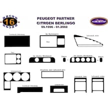 Peugeot Partner Konsol/Maun Kaplama 1996-2002 16.Prç (522214591)