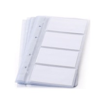 KARTVİZİT ALBÜMÜ YEDEĞİ 4 SIRALI 96 KARTLIK 237 ŞEFFAF 12X25,5 CM