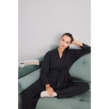 Defacto Modal Kimono Ceket-fall İn Love Loungewear G0003ax25wnar210 Antrasit