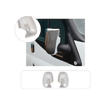 Ford Transit Uyumlu 1998-2002 Krom Ayna Kapağı 2 Parça Paslanmaz  Çelik