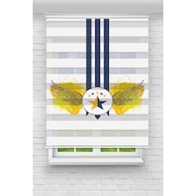 Perdeoutlet38 Enxboy Lajivert Dijital Baskılı Zebra Perde-cocuk Odası-stor Perde Renkli