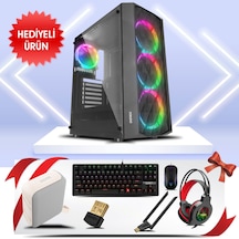 Panthera-01y, Amd Ryzen 5 5600, Mushkın 16gb Ddr4 Ram, Wd 512tb Nvme Ssd, Peladn 8gb Gddr5 Rx580 Ekran Kartı, 600w Kasa,  Paket Bol li