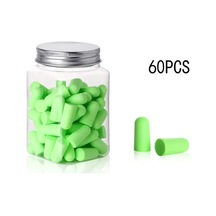 24/60/120 Adet Top Şeklinde Köpük Kulak Tıkacı Gürültü Önleyici Uyku Tıkacı Çok Renkli