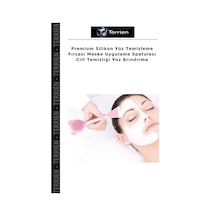 Premium Silikon Yüz Temizleme Fırçası Maske Uygulama Spatulası Cilt Temizliği Yüz Arındırma