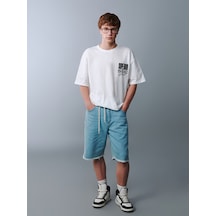 Lcw Kids İndigo Genç Erkek Jean Bermuda