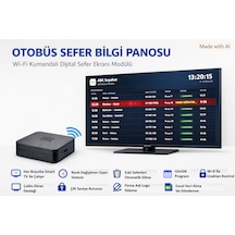 Otobüs Sefer Bilgi Panosu Modülü - Dijital Sefer Ekranı Modülü