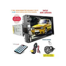 7 İnç Dokunmatik Double Teyp + 8 Led Gece Görüş Geri Vites Kamera