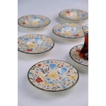 Tabakevi Tabak Evi Porselen Fiori Çay Tabağı Seti 12cm 6 Parça Bns6ctprs1217