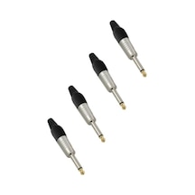 6.35mm Mono Jack Gitar Jack Erkek Jak 4 Adet